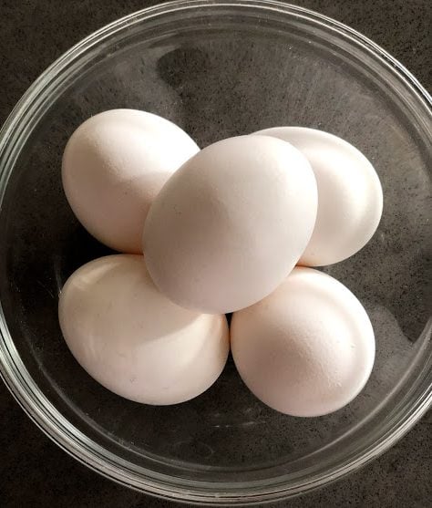 several eggs in bowl