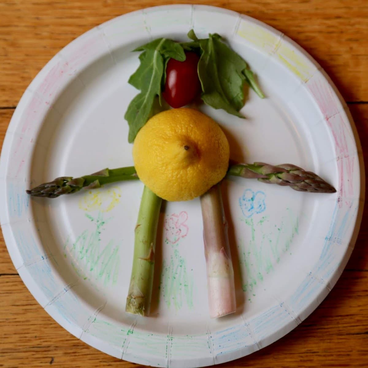 Asparagus People Vegetable Craft