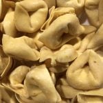 A bunch of cheese tortellini