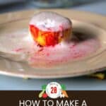 lemon transformed into volcano on a plate
