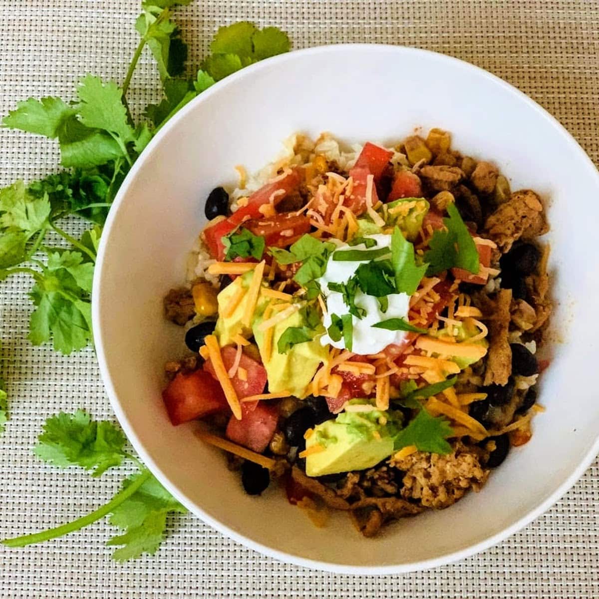 Tangy Chicken Rice Bowl