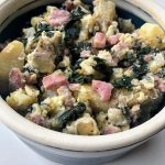 Potato, Kale & Pancetta Mash in a bowl