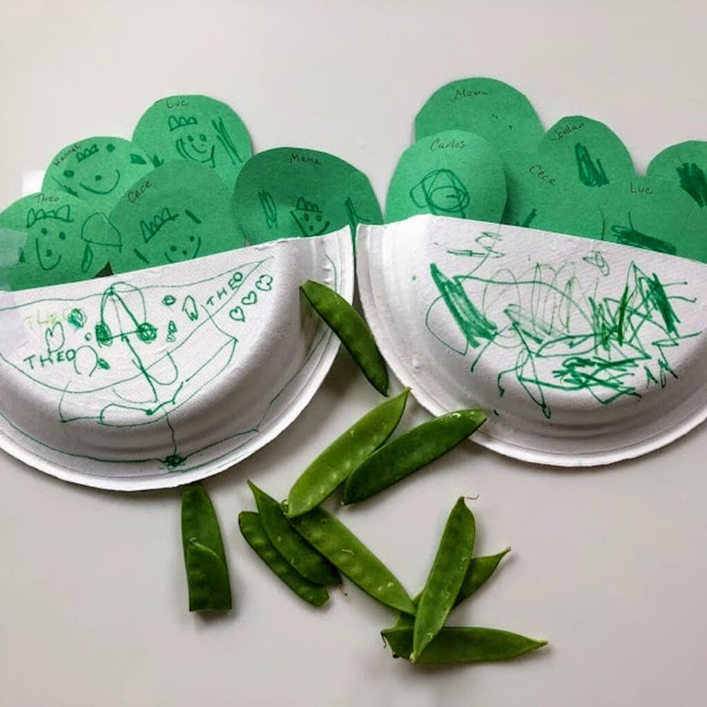 two peas in a pod paper plate crafts