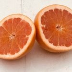 Grapefruit cut in half