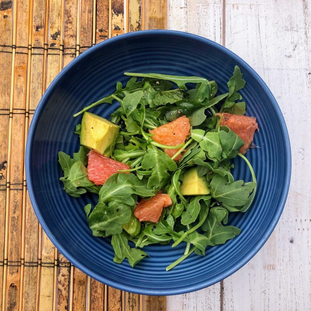 Grapefruit, Avocado & Arugula Salad