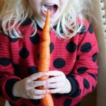 gnawing on carrot