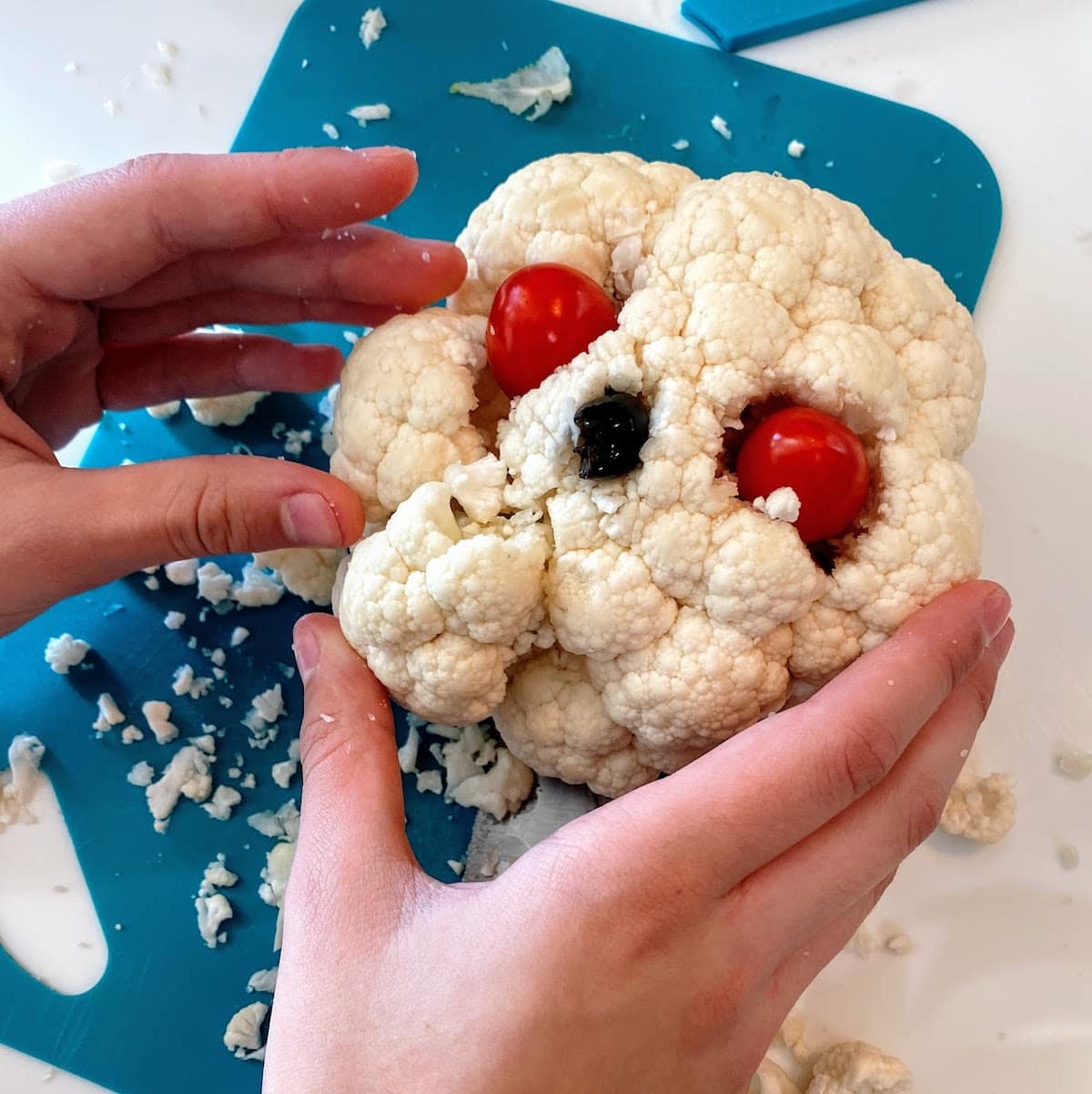 cauliflower skeleton head