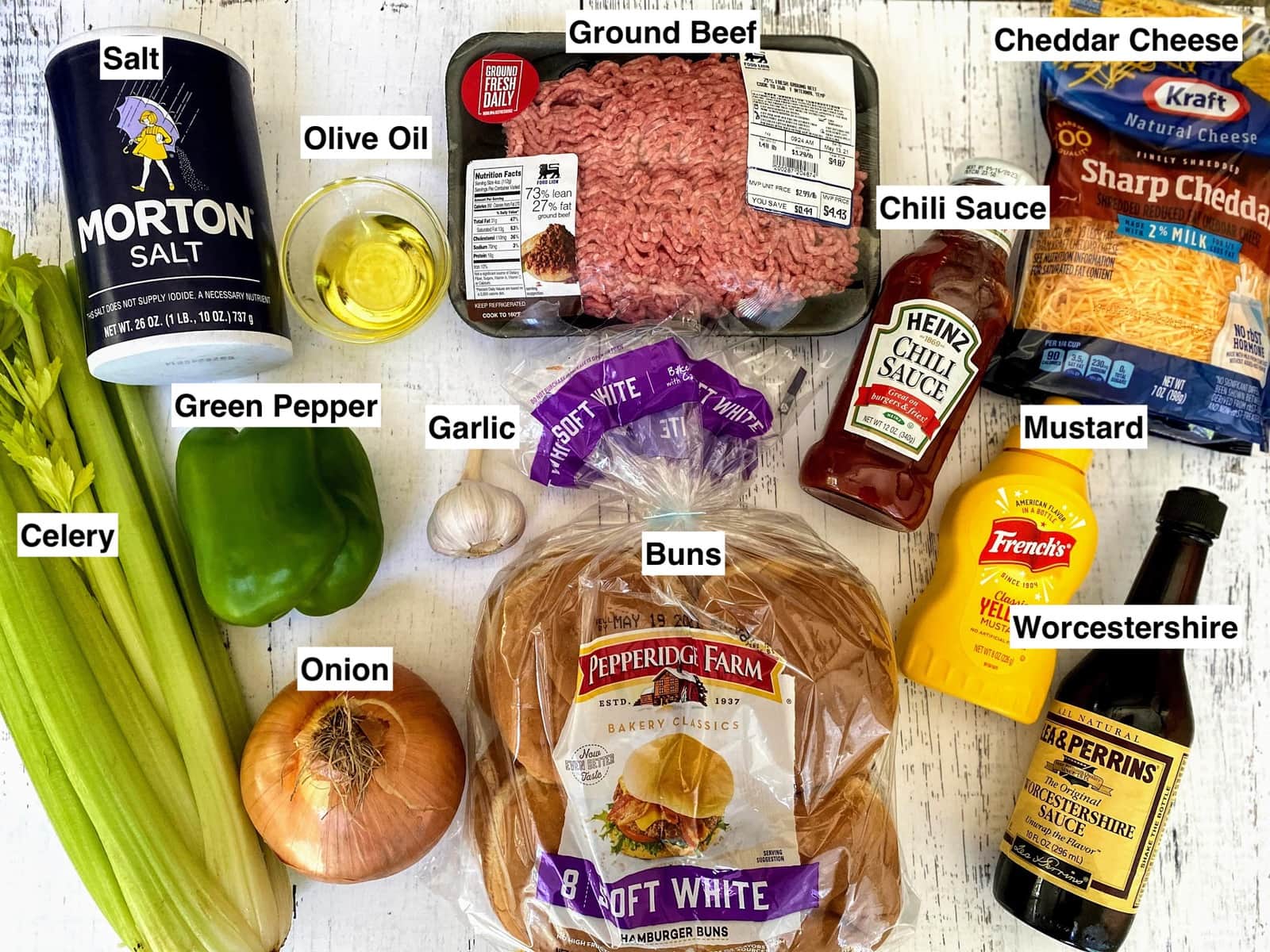 supplies for Old Fashioned Sloppy Joes Recipe 