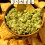 guacamole with chips