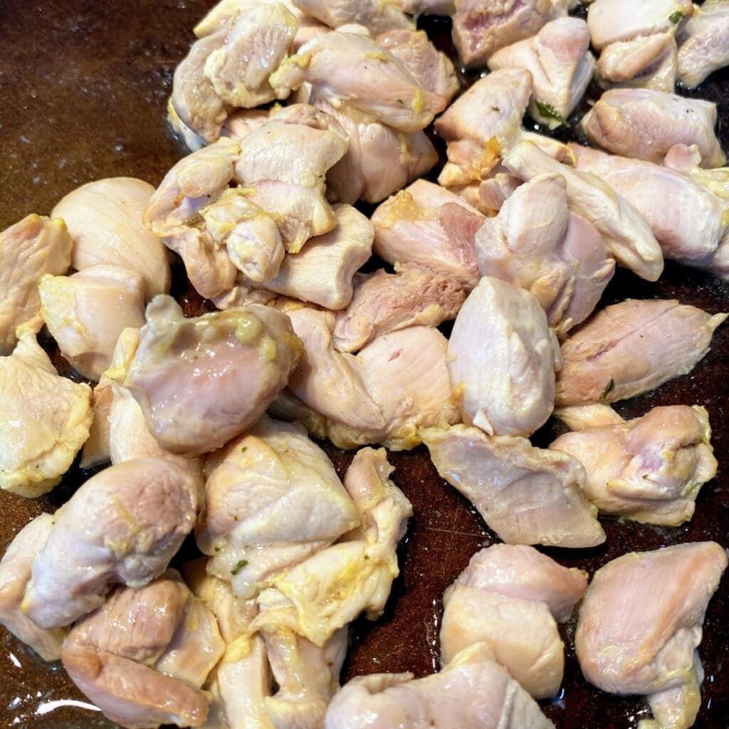 cooked chicken bites