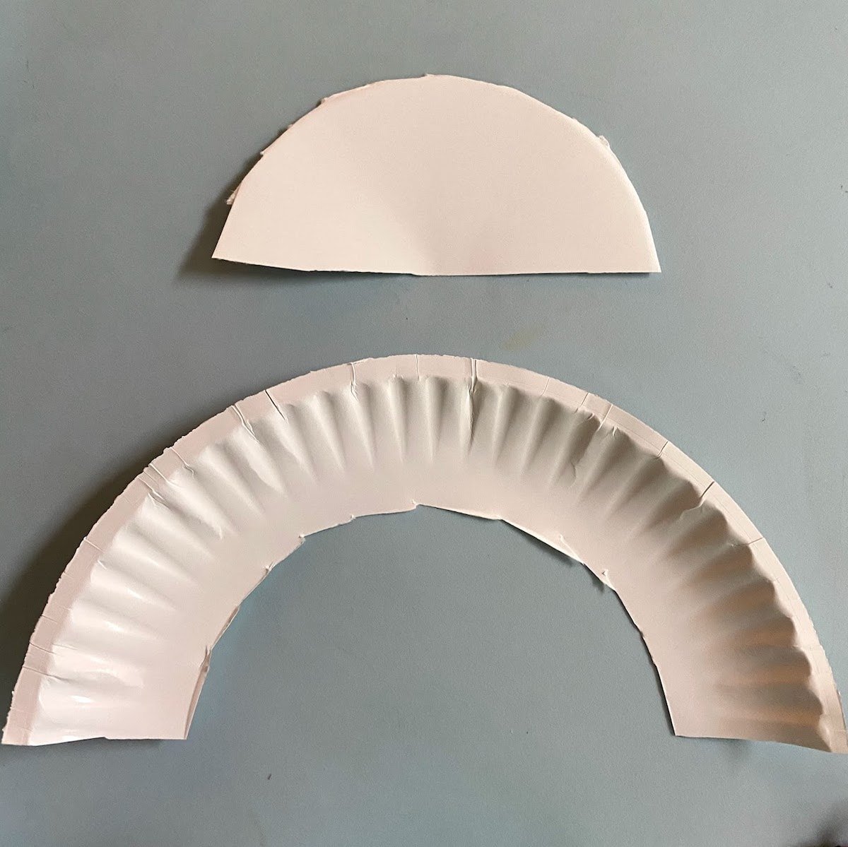 paper plate's edge cut out