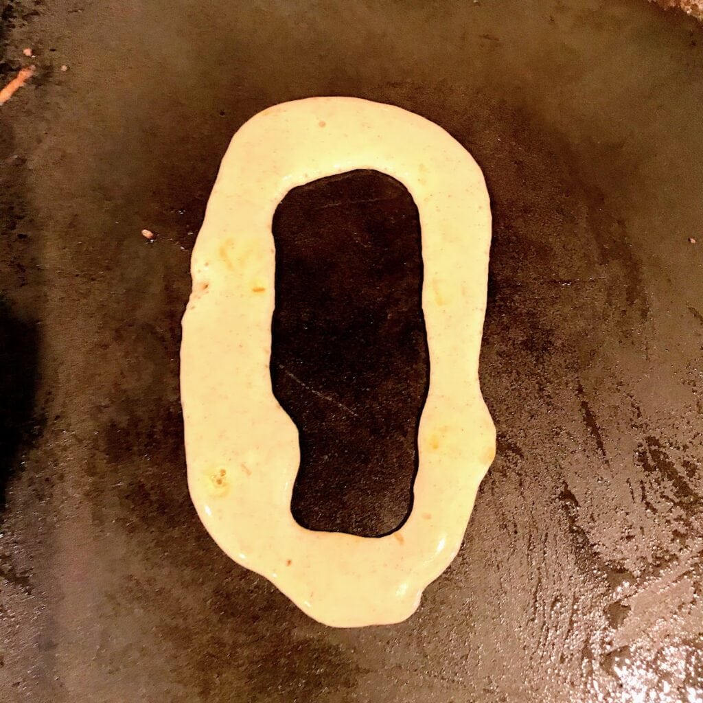 pancake in shape of number zero