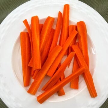 carrot sticks on a plate