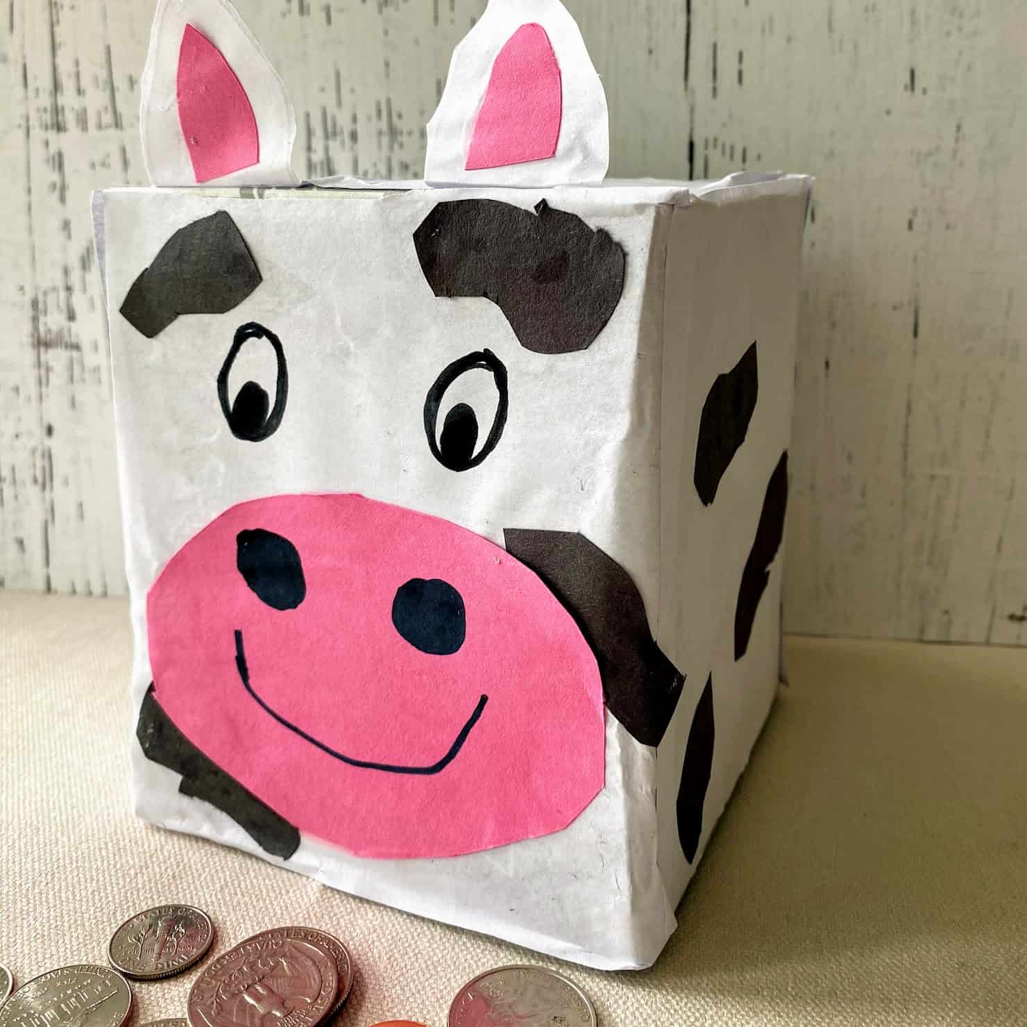 piggy bank with money