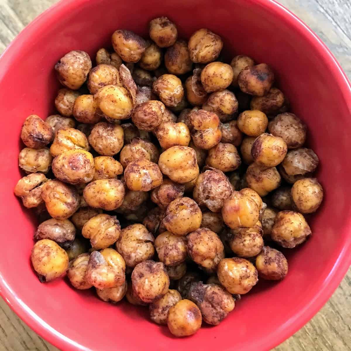 Roasted Chickpeas with Cinnamon and Sugar