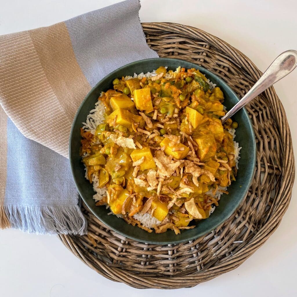 Coconut Curry Recipe for Kids Platein28