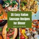 collage of italian sausage recipes