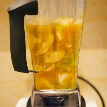 potato leek soup mix in blender